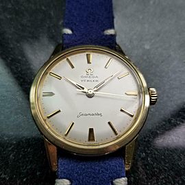 OMEGA Vintage Men's Turler Seamaster Gold-Cap Hand-Wind, c.1960s Swiss LV826BLU