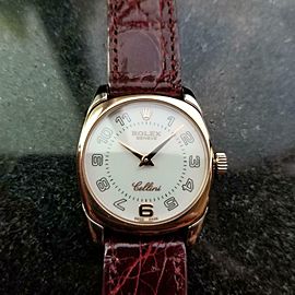 ROLEX Ladies 18K Rose & White Gold Cellini Danaos 6629, c.2001 Luxury LV706RED