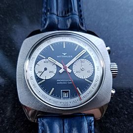 Men's Wittnauer Professional Chrono-Date Hand-Wind, c.1970s Swiss Vintage MX92