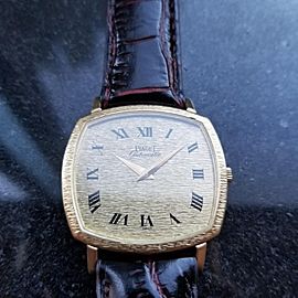 Men's Piaget 18k Solid Gold ref.13406 Automatic Dress Watch c.1980s Swiss MS209