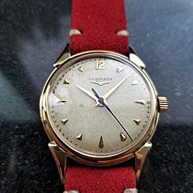 Men's Longines 14k Gold Cal.23 Manual-Wind Dress Watch, c.1960s Swiss LV818RED