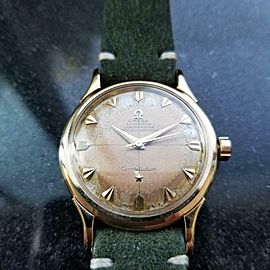 Men's Omega 14k Gold Constellation Automatic Chronometer c.1954 Vintage LV666GRN