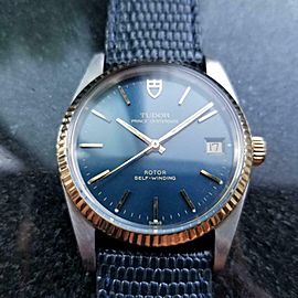 Men's Tudor 14K Gold & SS Prince Oysterdate ref.74033 Automatic c.1990s LV714BLU