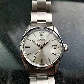 Men's Rolex Oysterdate Precision ref.6646 Manual Wind c.1965 Swiss Vintage LV676