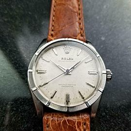 Men's Rare Rolex Oyster Perpetual 6569 Automatic, c.1958 Vintage Swiss LV761TAN