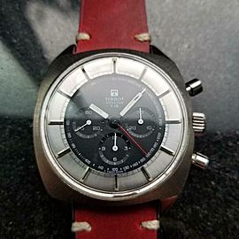 Men's Tissot Seastar T12 Manual Chronograph 40506, c.1970s Swiss Vintage MX89RED