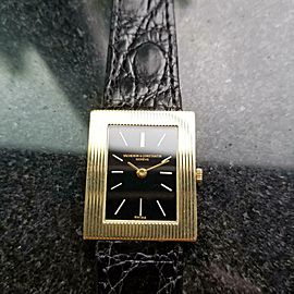 Men's Midsize 23mm Unisex Vacheron & Constantin 18k Gold Dress Watch c.1980s B22