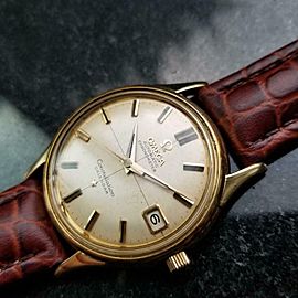 Men's OMEGA 18K Gold Constellation Calendar Automatic 34mm 1960s Swiss LV662