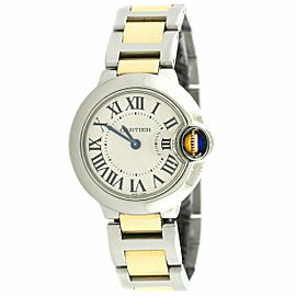 Cartier Ballon Bleu Small Ladies Watch W/Silver Roman Dial