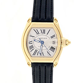 Cartier Roadster Large Silver Roman Dial Automatic Watch