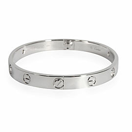 Cartier Love Bracelet with Diamonds in 18K White Gold 0.42 CTW