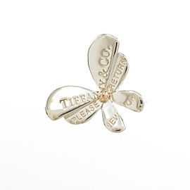 TIFFANY & Co 925 Silver 18K Pink Gold Butterfly Ring LXGYMK-865