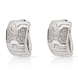 Bulgari Parentesi Diamond Earrings in 18K White Gold 0.5 CTW