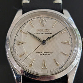 Mens Rolex Oyster Perpetual Ref 6284 34mm Bubbleback Automatic 1950s Swiss RA192