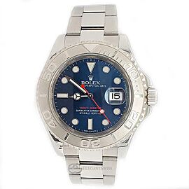 Rolex Yacht-Master 40mm Blue Dial/Platinum Bezel/Steel Oyster Watch