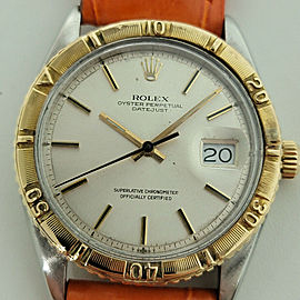 Rolex Men's Datejust Ref 1625 Thunderbird 18k SS Automatic 1970s Vintage RJC143