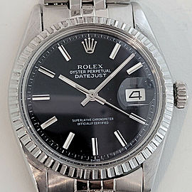 Mens Rolex Oyster Datejust Ref 1603 36mm Automatic 1970s Swiss Vintage RJC151