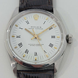 Mens Rolex Oyster Perpetual Ref 34mm Automatic 1950s Swiss Vintage RJC146B