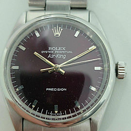 Mens Rolex Oyster Perpetual Air-King Ref 1005 34mm Automatic