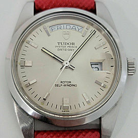 Mens Tudor Oyster Prince Ref 9450/0 Date Day 38mm Automatic 1990s Swiss