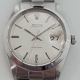 Mens Rolex Oysterdate Precision Ref 6694 34mm Hand Wind