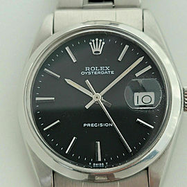 Mens Rolex Oysterdate Precision Ref 6694 34mm Manual Wind 1960s Vintage RJC101