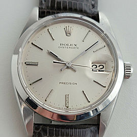 Mens Rolex Oysterdate Precision Ref 6694 34mm Manual Wind 1960s Vintage RJC195G