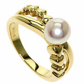 MIKIMOTO 18k Yellow Gold Pearl Ring LXGQJ-560