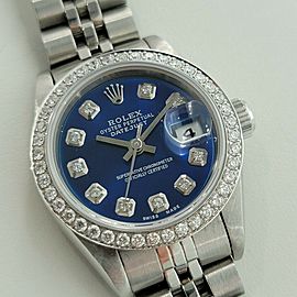 Ladies Rolex Datejust 26mm 18k Gold SS Automatic Diamond Dial