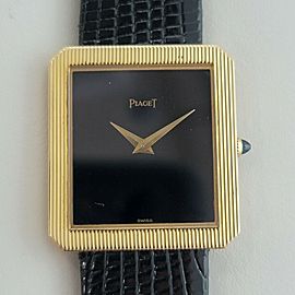 Unisex Piaget Protocle 25mm 18k Gold Slim Dress Watch