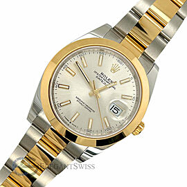 Rolex Datejust 41 126303 Silver Dial Yellow gold and steel Oyster Watch