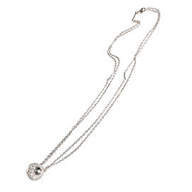 Chopard Happy Diamonds Ball Pendant in 18k White Gold 1.24 CTW