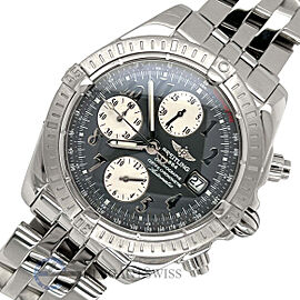 Breitling Chronomat Evolution Chronograph 44mm Gray Dial Watch