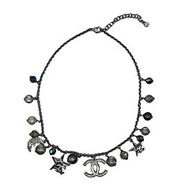 CHANEL - 08P Celestial CC Moon and Star Charm Necklace