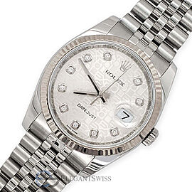 Rolex Datejust Factory Silver Jubilee Diamond Dial