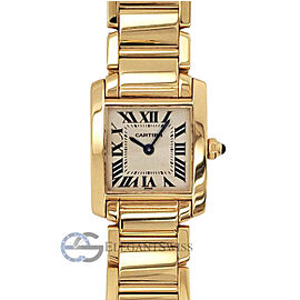 Cartier Tank Francaise 20MM Yellow Gold Roman Dial Watch