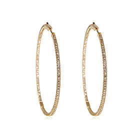 True Inside Out Diamond Hoop Earrings