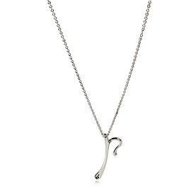 Tiffany & Co. Elsa Peretti Alphabet Letter P Pendant in Sterling Silver