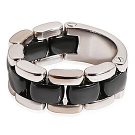 Chanel Vintage Ultra Ring in 18K White Gold & Black Ceramic