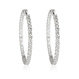 True Inside Out Diamond Hoop Earrings