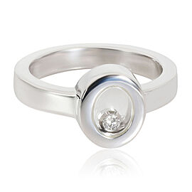 Chopard Happy Diamonds Oval Ring in 18K White Gold