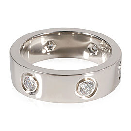 Cartier Love Diamond Wedding Band in 18k White Gold 0.46 CTW