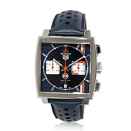 Tag Heuer Monaco x Gulf CBL2115.FC6494 Men's Watch in Stainless Steel