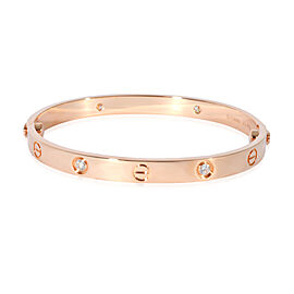 Cartier Love Diamond Bracelet in 18k Rose Gold