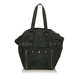 YSL Downtown Embossed Leather Tote Bag