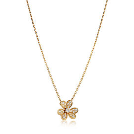 Van Cleef & Arpels Frivole Diamond Pendant in 18k Yellow Gold