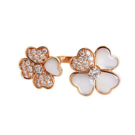 Van Cleef & Arpels Cosmos Between the Finger Diamond Ring in 18k Rose Gold