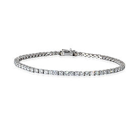 True Diamond Tennis Bracelet in 14k White Gold 4.22 CTW