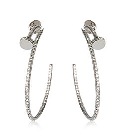 Cartier Juste Un Clou Diamond Hoop Earring in 18K White Gold