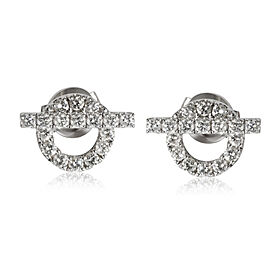 Hermès Finesse Diamond Stud Earring in 18k White Gold